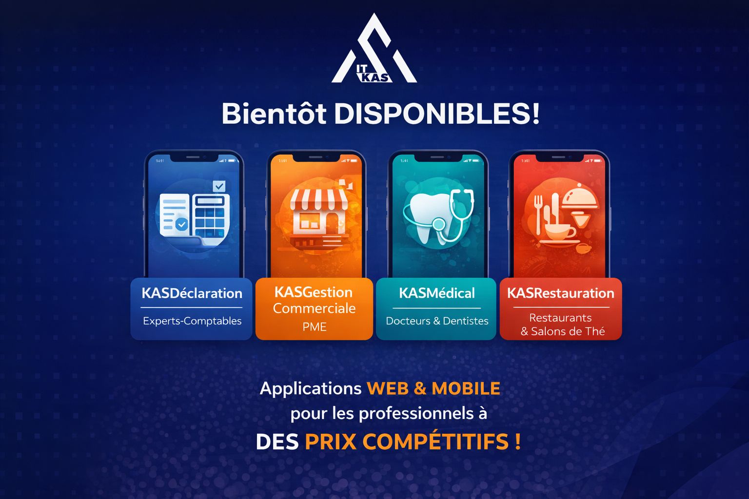 Applications KAS bientôt disponibles