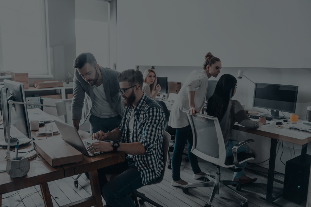 Équipe digitale au travail
